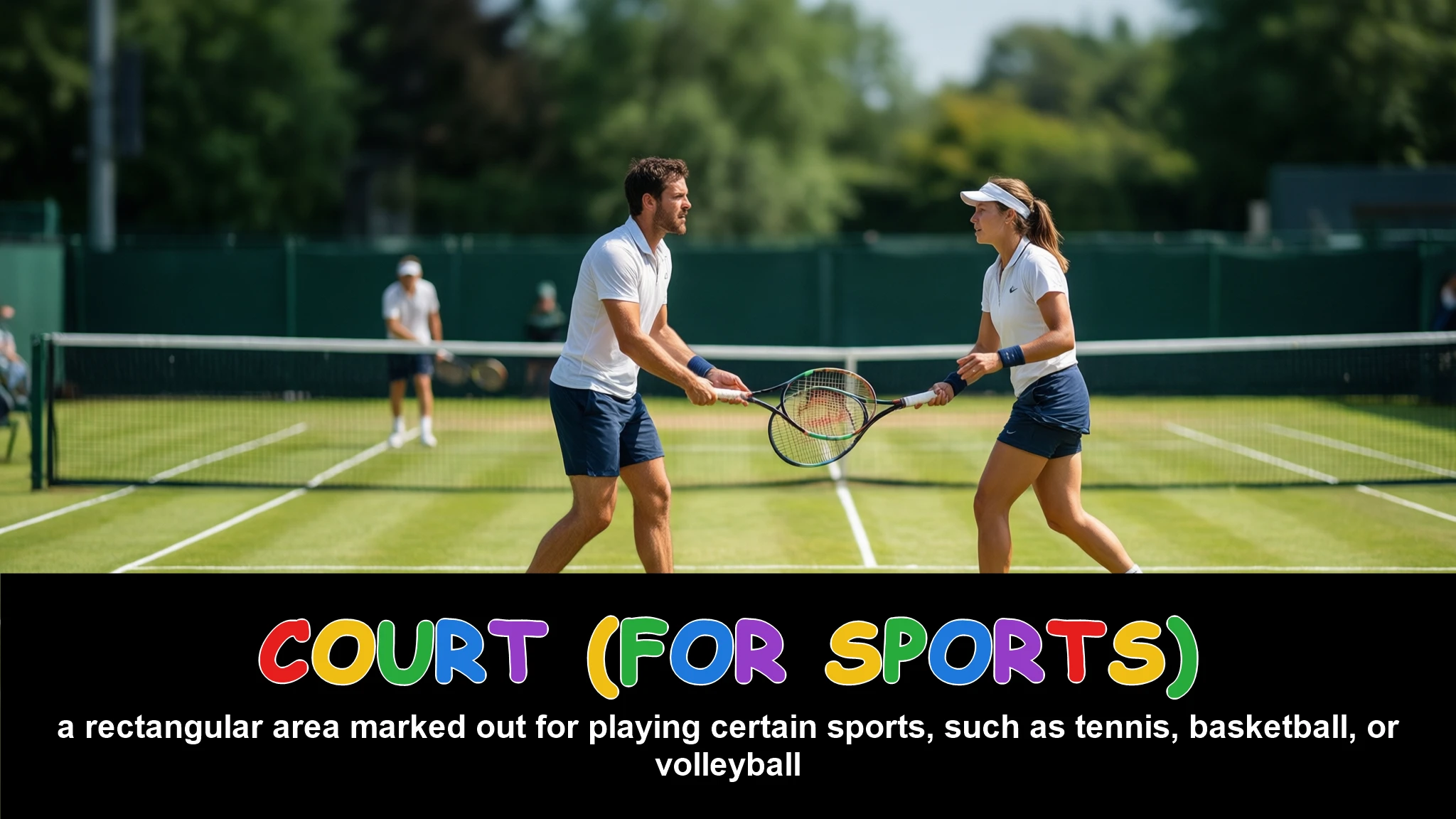 English Illustration for court (for sports)